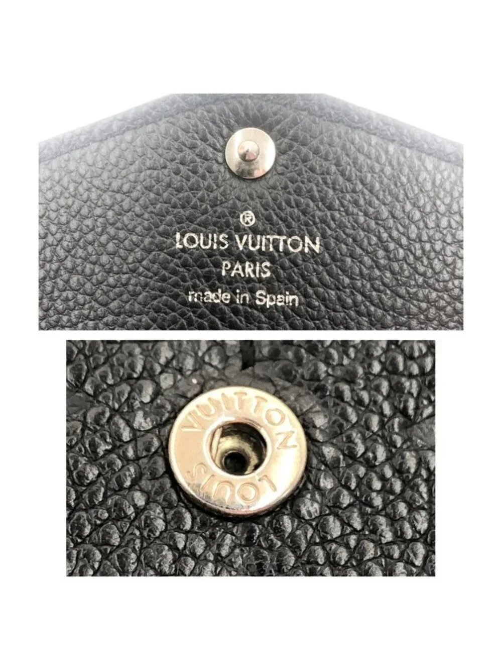 Louis Vuitton Monogram Empreinte Portefeuille Sarah Wallet Black